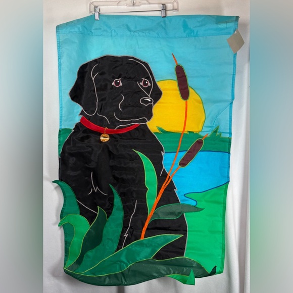 NCE Other - Charming Black Dog Garden Flag Vintage NIP